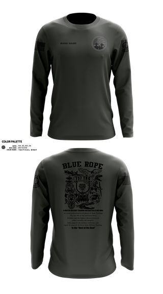 Blue Rope Association 70160856 Long Sleeve Performance Shirt - 100