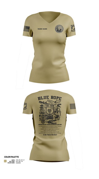 Blue Rope Association 70160856 Women's Short Sleeve V-neck Shirt - 50