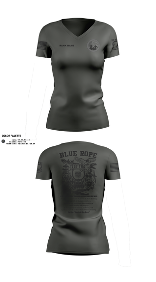 Blue Rope Association 70160856 Women's Short Sleeve V-neck Shirt - 100
