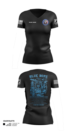 Blue Rope Association 70160856 Women's Short Sleeve V-neck Shirt - 40