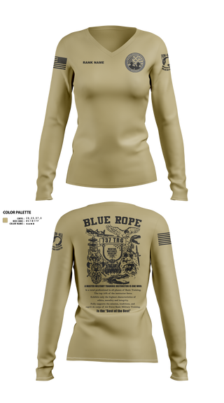 Blue Rope Association 70160856 Women's Long Sleeve V-neck Shirt - 50