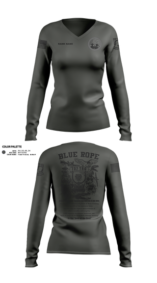Blue Rope Association 70160856 Women's Long Sleeve V-neck Shirt - 100