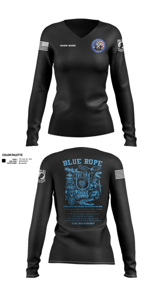 Blue Rope Association 70160856 Women's Long Sleeve V-neck Shirt - 40