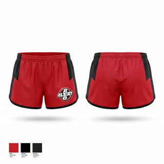 Womens Shorts, Red Alert, Softball, Teamtime, Team time, sublimation, custom sports apparel, team uniforms, spirit wear, spiritwear, sports uniforms, custom shirts, team store, custom team store, fundraiser sports, apparel fundraiser