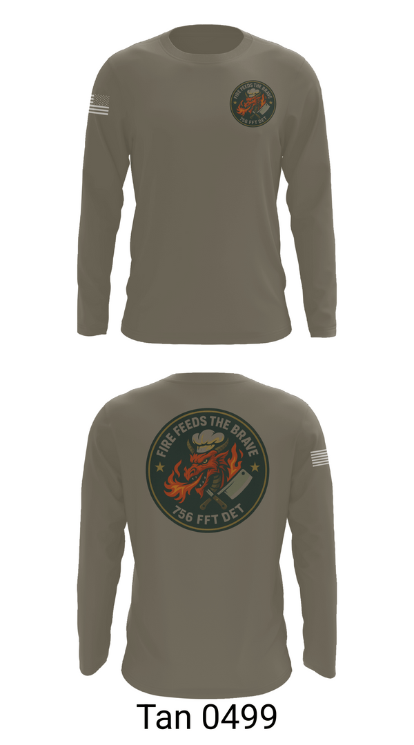Long Sleeve Performance Shirt, 756th QM DET FFT, Army, Teamtime, Team time, sublimation, custom sports apparel, team uniforms, spirit wear, spiritwear, sports uniforms, custom shirts, team store, custom team store, fundraiser sports, apparel fundraiser