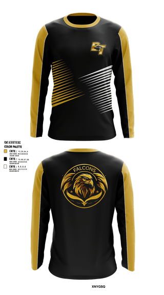 Burlington Township Track Club 19007392 Long Sleeve Performance Shirt - 1