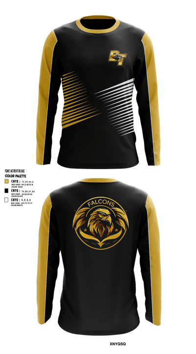 Burlington Township Track Club 19007392 Long Sleeve Performance Shirt - 1
