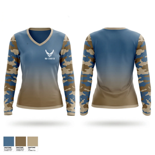 VA-20013 89720597 Women's Long Sleeve V-neck Shirt - 1