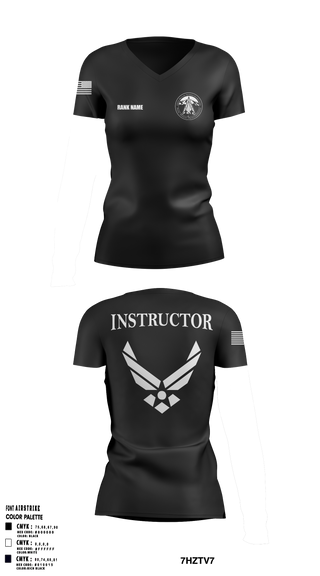 Cadet Wing- USAFA 88686849 Women's Short Sleeve V-neck Shirt - 5