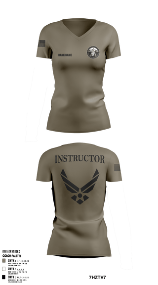 Cadet Wing- USAFA 88686849 Women's Short Sleeve V-neck Shirt - 7