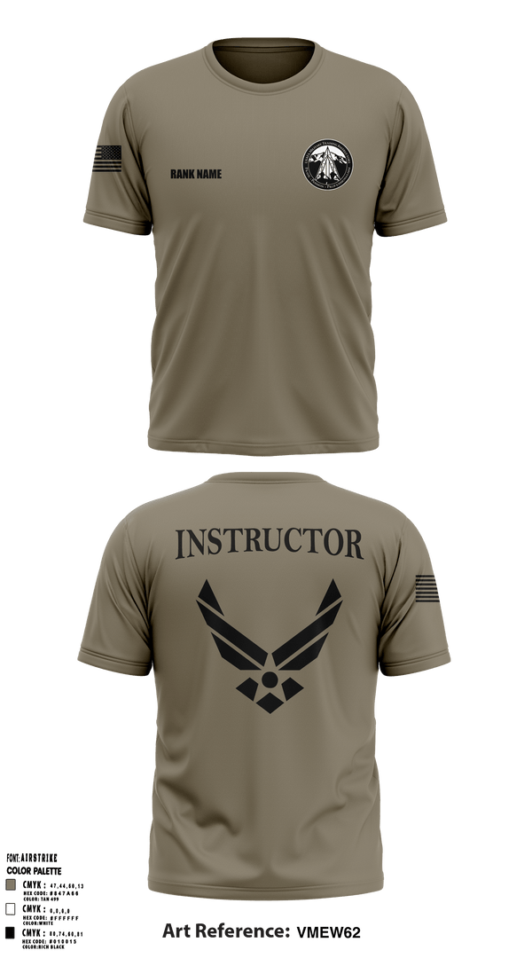 Cadet Wing- USAFA 88686849 Old School Cotton Feel Shirt - 7