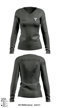 Cadet Wing- USAFA 88686849 Women's Long Sleeve V-neck Shirt - 6