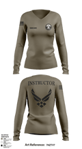 Cadet Wing- USAFA 88686849 Women's Long Sleeve V-neck Shirt - 7