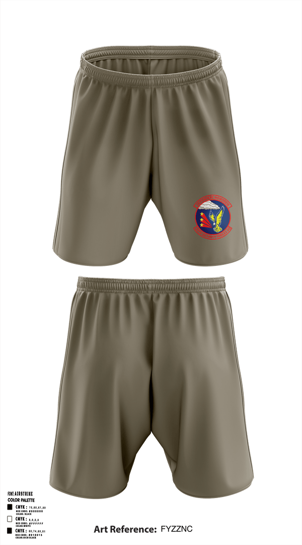 90th Security Forces Squadron 14123841 Athletic Shorts With Pockets - 22