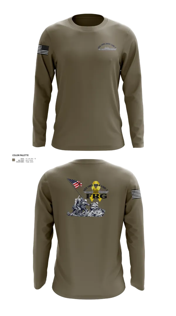 Long Sleeve Performance Shirt, USS IWO JIMA LHD7 FRG, , Teamtime, Team time, sublimation, custom sports apparel, team uniforms, spirit wear, spiritwear, sports uniforms, custom shirts, team store, custom team store, fundraiser sports, apparel fundraiser