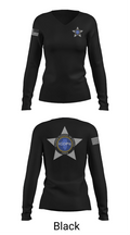 Illinois Council of Police 91712969 Women's Long Sleeve V-neck Shirt - 23