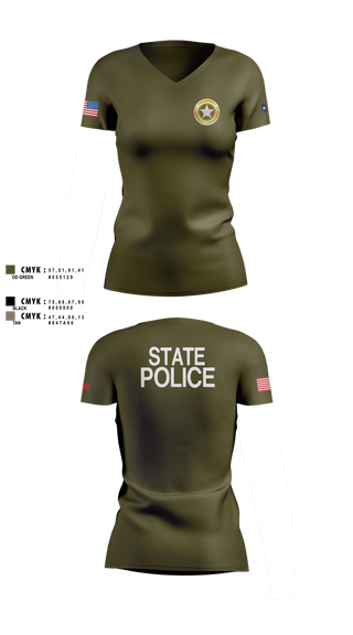 Womens Short Sleeve Vneck Shirt, Texas Alcoholic Beverage Commission, Police, Teamtime, Team time, sublimation, custom sports apparel, team uniforms, spirit wear, spiritwear, sports uniforms, custom shirts, team store, custom team store, fundraiser sports, apparel fundraiser