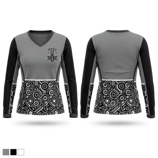 Womens Long Sleeve Vneck Shirt, Banner Health K9, , Teamtime, Team time, sublimation, custom sports apparel, team uniforms, spirit wear, spiritwear, sports uniforms, custom shirts, team store, custom team store, fundraiser sports, apparel fundraiser