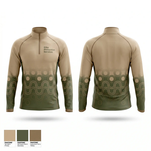 Quarter Zip Jacket, Elite Protection Services, , Teamtime, Team time, sublimation, custom sports apparel, team uniforms, spirit wear, spiritwear, sports uniforms, custom shirts, team store, custom team store, fundraiser sports, apparel fundraiser