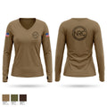 Panthers Women's Long Sleeve V-neck Shirt - 1