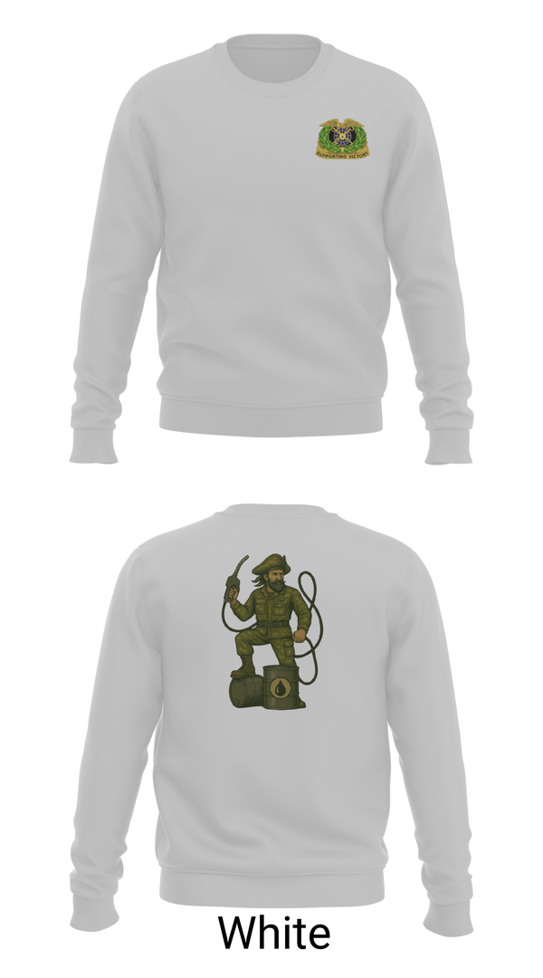Crew Neck Sweatshirt, 877th Quartermaster Company, Army, Teamtime, Team time, sublimation, custom sports apparel, team uniforms, spirit wear, spiritwear, sports uniforms, custom shirts, team store, custom team store, fundraiser sports, apparel fundraiser