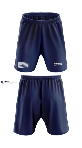 MCFR Station 3 Rockville "The Rock" 72137977 Athletic Shorts With Pockets -1