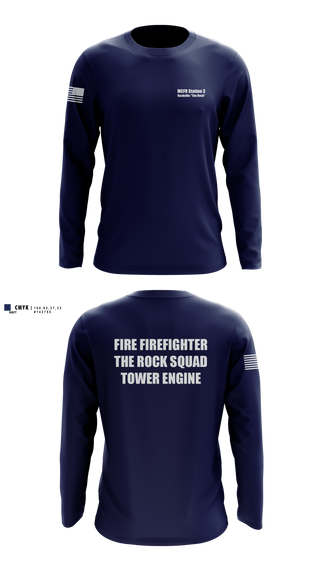 MCFR Station 3 Rockville "The Rock" 72137977 Long Sleeve Performance Shirt - 1