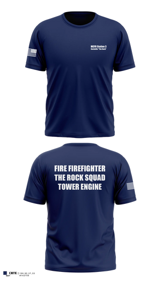 MCFR Station 3 Rockville "The Rock" 72137977 Old School Cotton Feel Shirt - 1