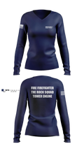 MCFR Station 3 Rockville "The Rock" 72137977 Women's Long Sleeve V-neck Shirt - 1