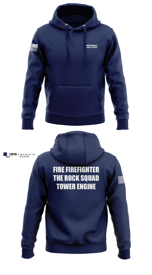 MCFR Station 3 Rockville "The Rock" 72137977 Hoodie - 1