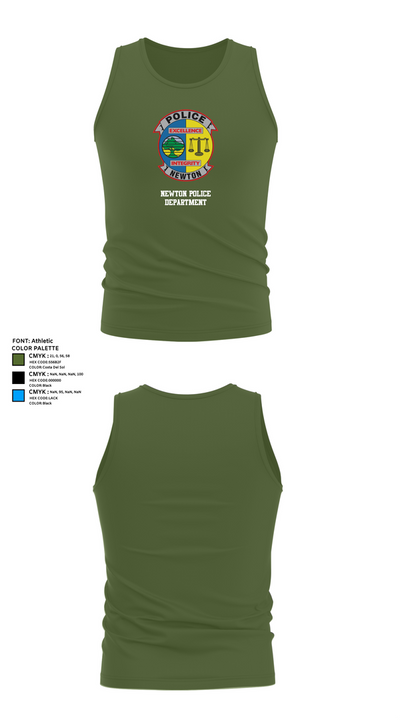 Newton Police Department 7766110 Tank Top - 56