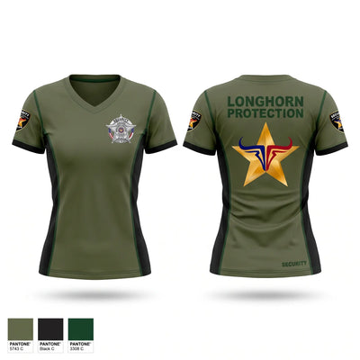 Longhorn Protection Services LLC Women's Short Sleeve V-neck Shirt - 1