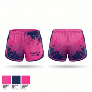 Womens Shorts, Carolina Misfits, Softball, Teamtime, Team time, sublimation, custom sports apparel, team uniforms, spirit wear, spiritwear, sports uniforms, custom shirts, team store, custom team store, fundraiser sports, apparel fundraiser