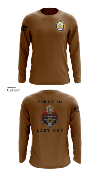 Long Sleeve Performance Shirt, Flying Squad DDG116, Navy, Teamtime, Team time, sublimation, custom sports apparel, team uniforms, spirit wear, spiritwear, sports uniforms, custom shirts, team store, custom team store, fundraiser sports, apparel fundraiser
