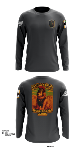 Long Sleeve Performance Shirt, SCC 10th Field Hospital, , Teamtime, Team time, sublimation, custom sports apparel, team uniforms, spirit wear, spiritwear, sports uniforms, custom shirts, team store, custom team store, fundraiser sports, apparel fundraiser