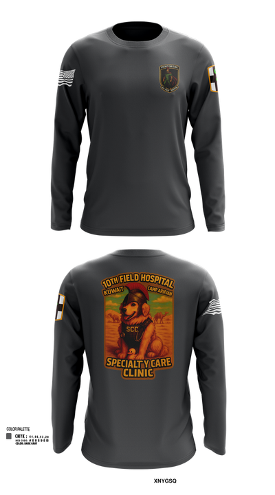 SCC 10th Field Hospital 86139824 Long Sleeve Performance Shirt 102