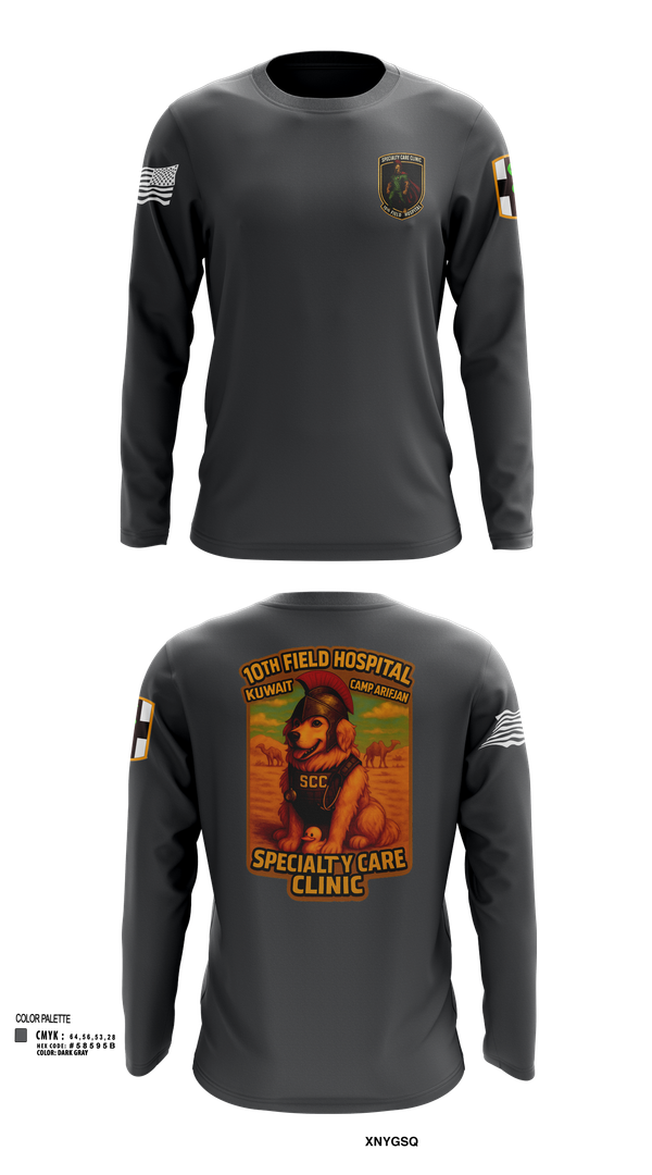 Long Sleeve Performance Shirt, SCC 10th Field Hospital, , Teamtime, Team time, sublimation, custom sports apparel, team uniforms, spirit wear, spiritwear, sports uniforms, custom shirts, team store, custom team store, fundraiser sports, apparel fundraiser