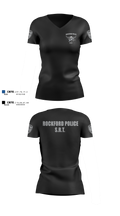 Rockford Police S.R.T. 53672195 Women's Short Sleeve V-neck Shirt - 6