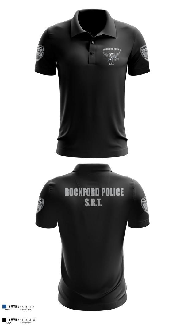 Rockford Police S.R.T. 53672195 Short Sleeve Performance Polo - 6