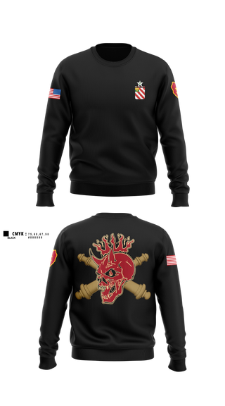 Crew Neck Sweatshirt, C/1-8 FA, Army, Teamtime, Team time, sublimation, custom sports apparel, team uniforms, spirit wear, spiritwear, sports uniforms, custom shirts, team store, custom team store, fundraiser sports, apparel fundraiser