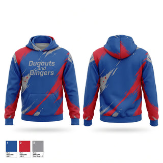 Hoodie, Dugouts and Dingers, Baseball, Teamtime, Team time, sublimation, custom sports apparel, team uniforms, spirit wear, spiritwear, sports uniforms, custom shirts, team store, custom team store, fundraiser sports, apparel fundraiser