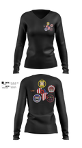 IO J39 Women's Long Sleeve V-neck Shirt - 11