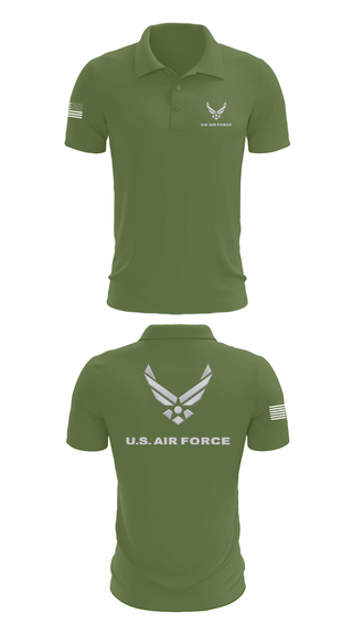Short Sleeve Performance Polo, USAF Volunteer, Air Force, Teamtime, Team time, sublimation, custom sports apparel, team uniforms, spirit wear, spiritwear, sports uniforms, custom shirts, team store, custom team store, fundraiser sports, apparel fundraiser