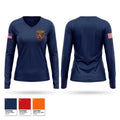 Lanesboro Fire Department Women's Long Sleeve V-neck Shirt - 1
