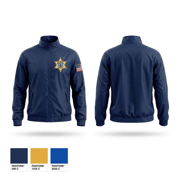 Windbreaker, Matteson, Police, Teamtime, Team time, sublimation, custom sports apparel, team uniforms, spirit wear, spiritwear, sports uniforms, custom shirts, team store, custom team store, fundraiser sports, apparel fundraiser