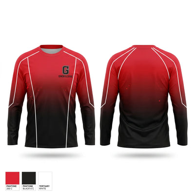Glenwood High School Swimming Long Sleeve Performance Shirt 1