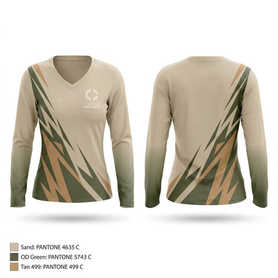 Christ academy Women's Long Sleeve V-neck Shirt - 1