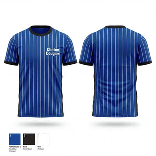 Old School Cotton Feel Shirt, Clinton Cougars, Baseball, Teamtime, Team time, sublimation, custom sports apparel, team uniforms, spirit wear, spiritwear, sports uniforms, custom shirts, team store, custom team store, fundraiser sports, apparel fundraiser