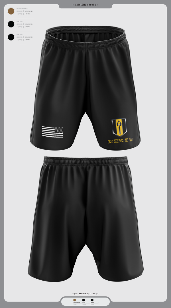 Athletic Shorts With Pockets, HHC 368th EN BN, , Teamtime, Team time, sublimation, custom sports apparel, team uniforms, spirit wear, spiritwear, sports uniforms, custom shirts, team store, custom team store, fundraiser sports, apparel fundraiser