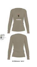 Blackhawks 65197307 Women's Long Sleeve V-neck Shirt - 62